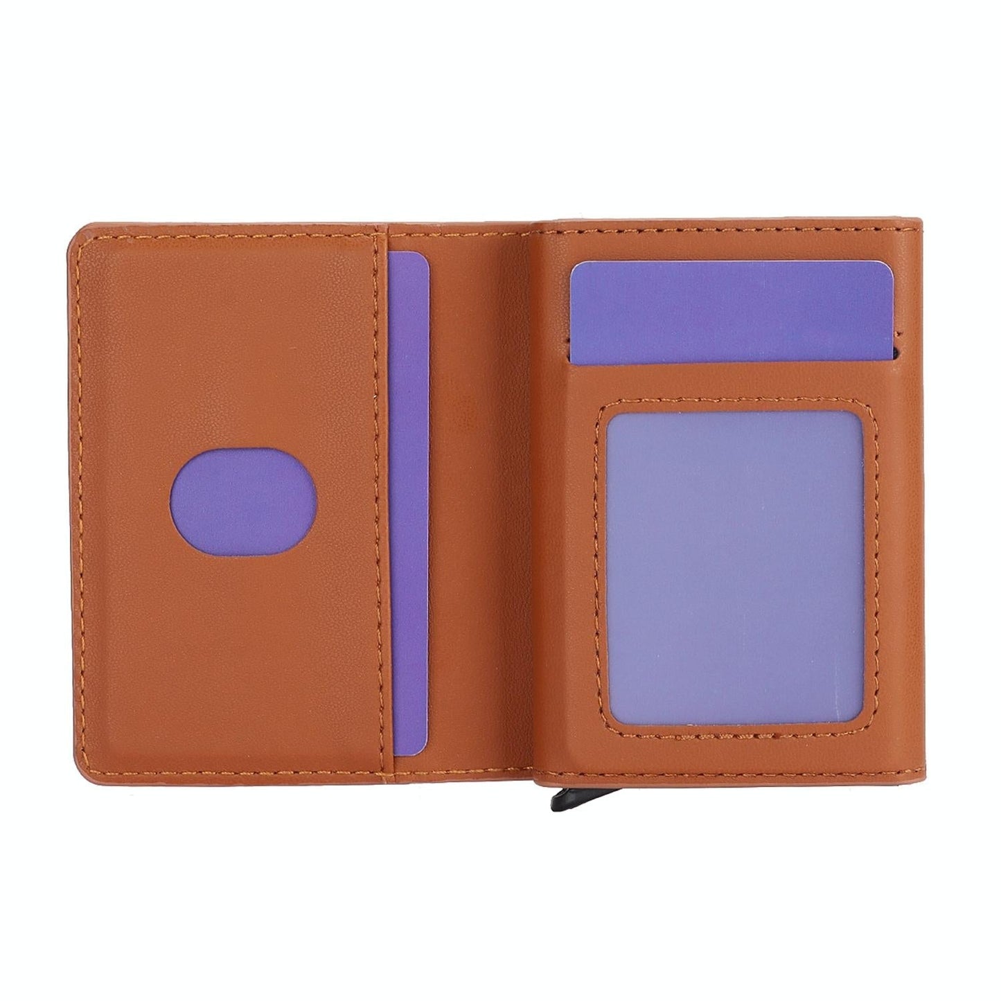 10x6x3cm Secure Brush Card Bag - Compact and Protective - Brown