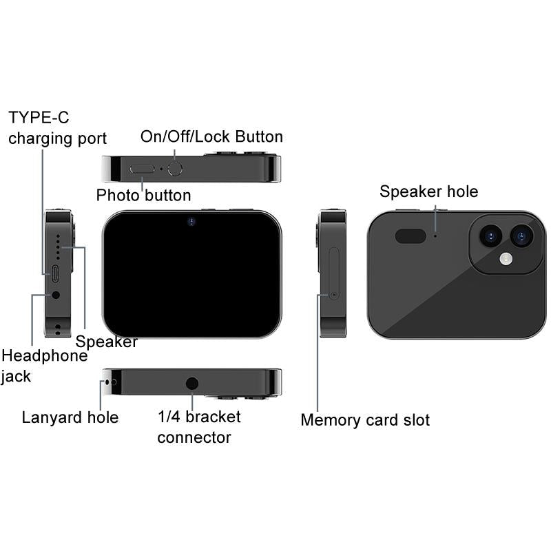 Smart Hd Digital Camera With Touch Screen And Video Recording - Excludes Memory - White