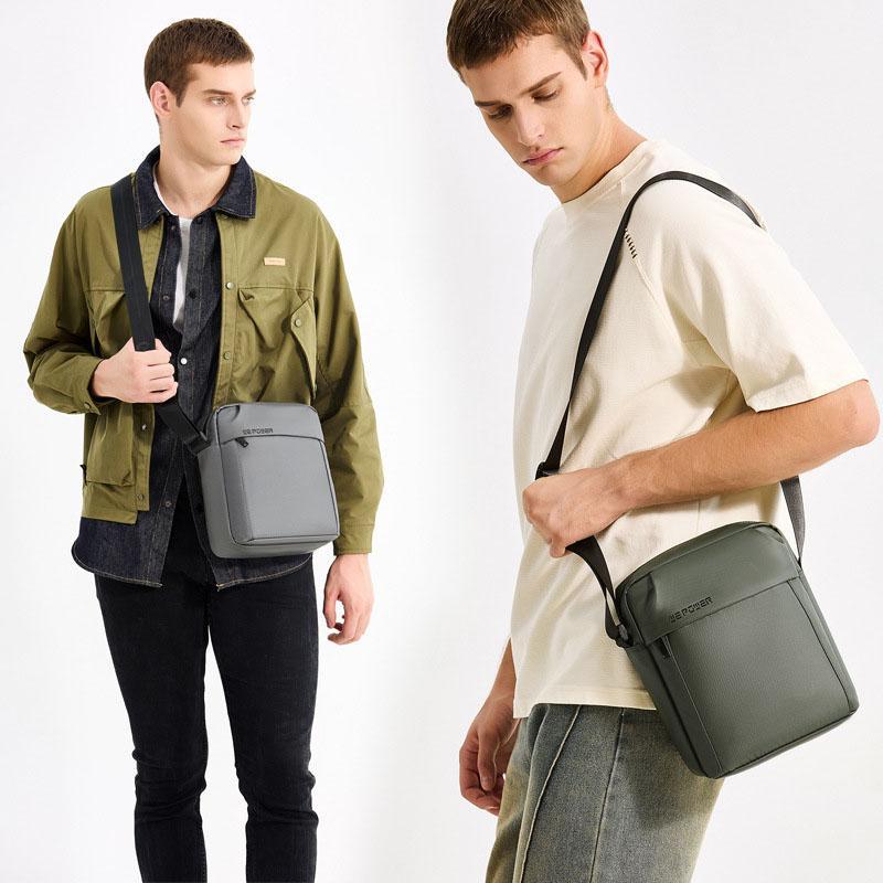 Large Capacity Men Messenger Bag For Travel & Commuting - Gray