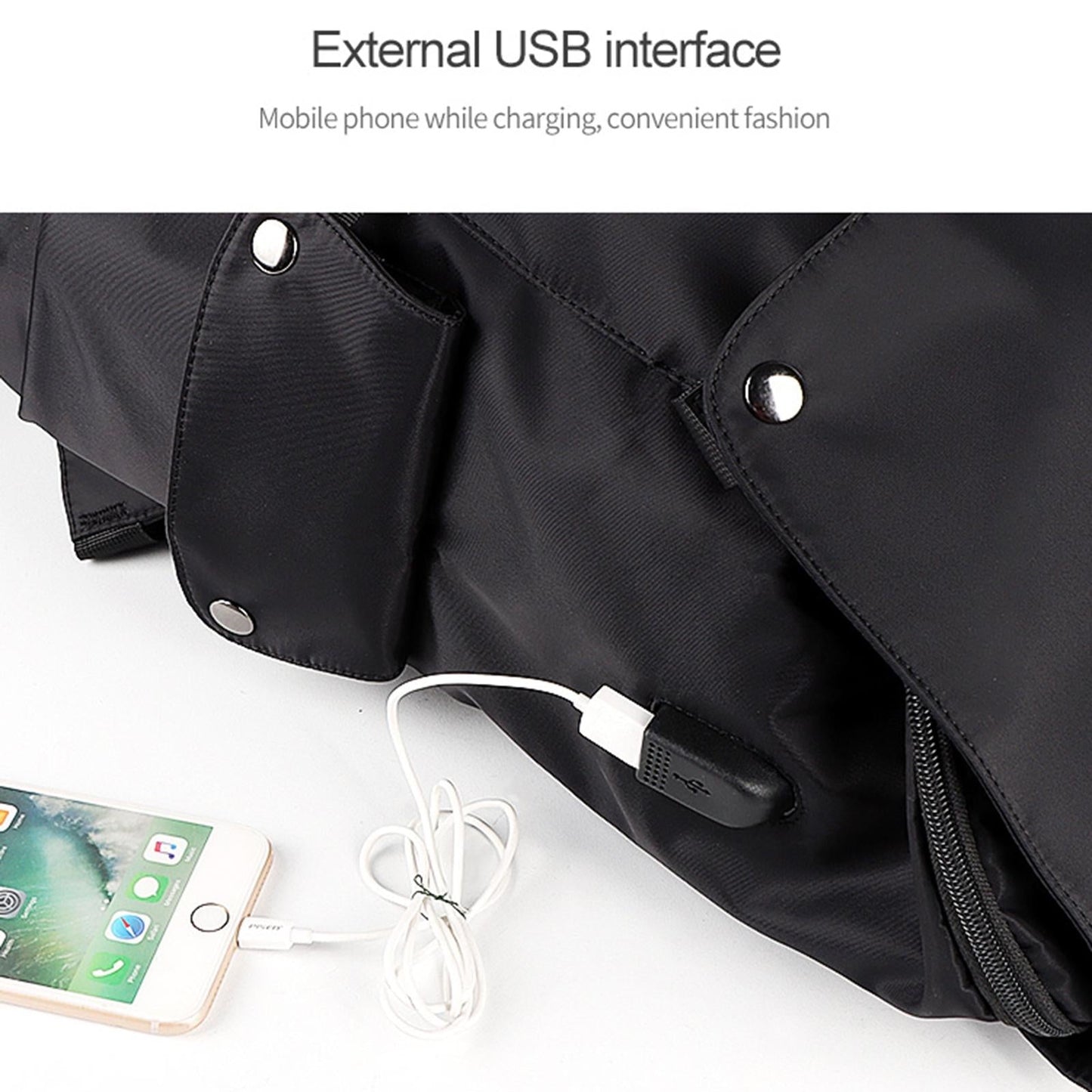 Universal Laptop Backpack With Usb Port - 13-15.6 Inch Capacity - Black
