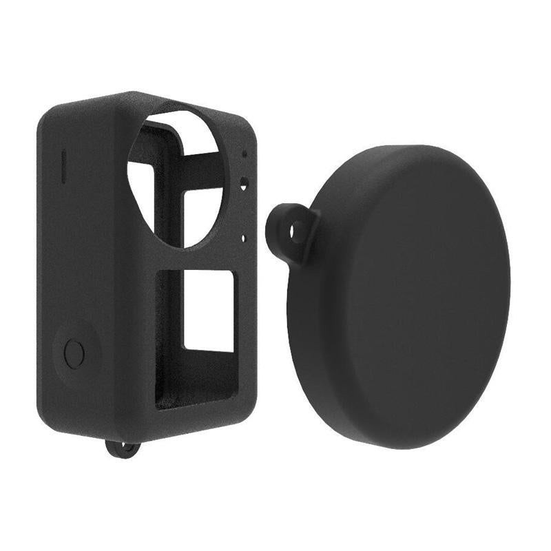 Protective Silicone Case with Lens Cap for Dji Action 3 - Red
