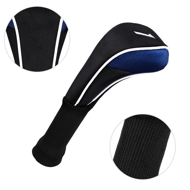 3-In-1 Golf Club Cover Set - No.1 No.3 No.5 - Black