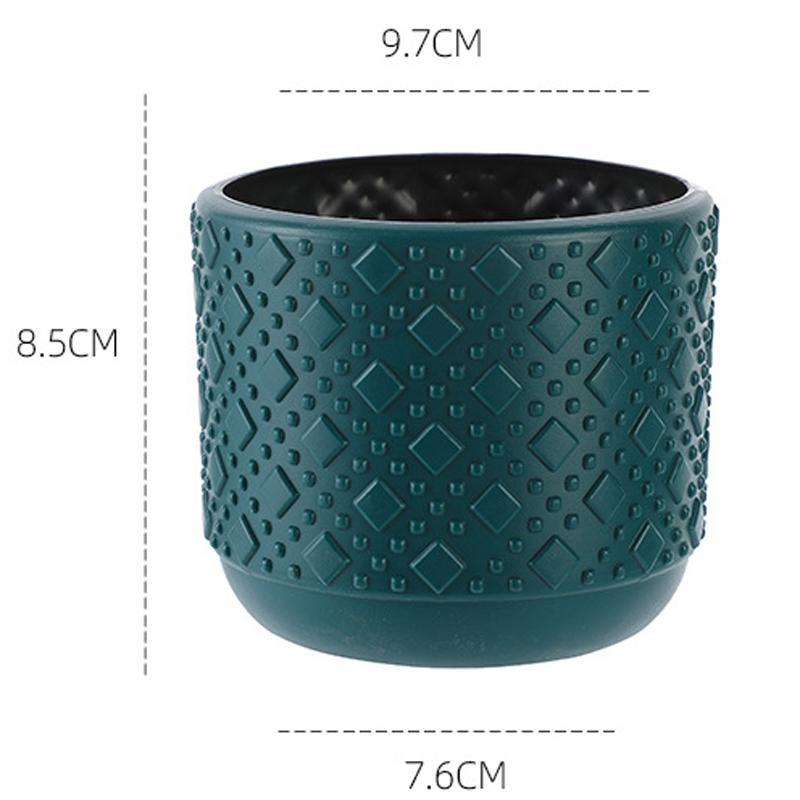 Versatile Vase For Wet And Dry Flowers - Glazed Finish Durable Design - Sea Blue