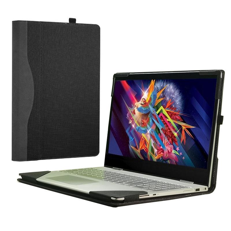 Protective Laptop Case for Hp Envy X360 15 Leather - Black