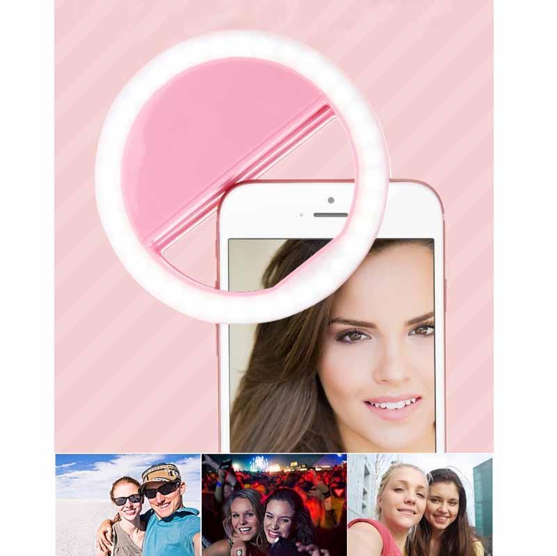 Ring-shaped Selfie Light for Live Photography - Led Flashlight - Black