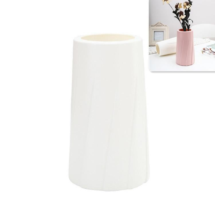 Creative Plastic Vase For Modern Decor - Simple Design - Pink