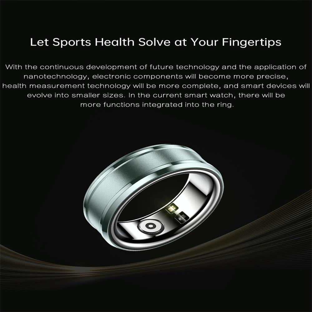 Smart Ring With Heart Rate Blood Oxygen And Sleep Monitoring - Size 20 - Purple
