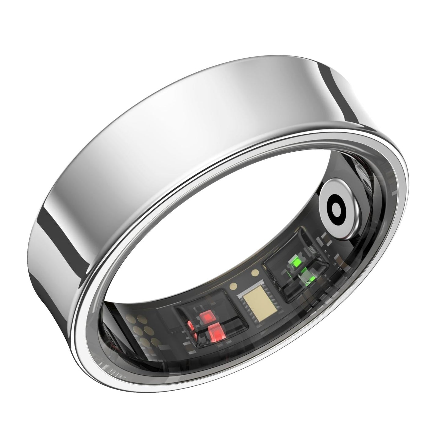 Smart Ring With Heart Rate Blood Oxygen Sleep Monitoring & Sports Modes - Size 12 - Gold