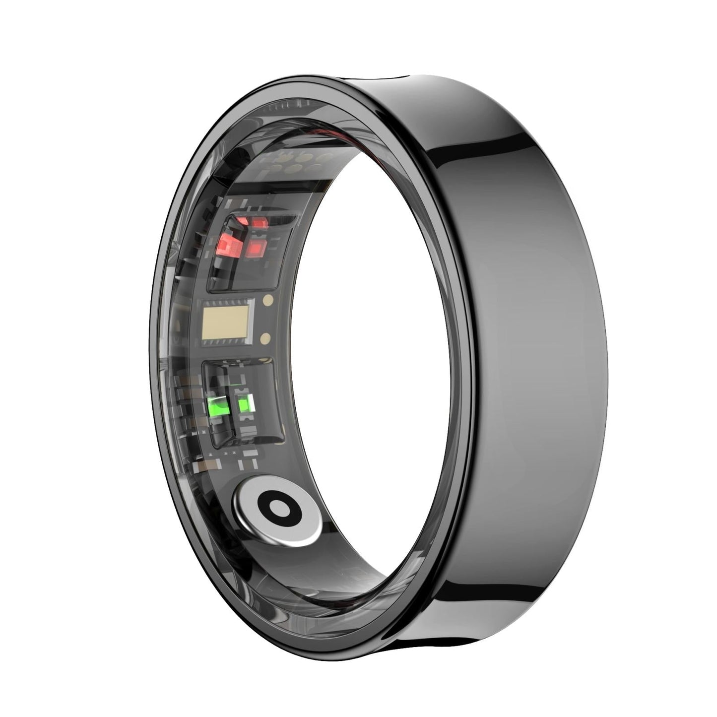 Smart Ring With Heart Rate Blood Oxygen Sleep Monitoring & Sports Modes - Size 12 - Gold