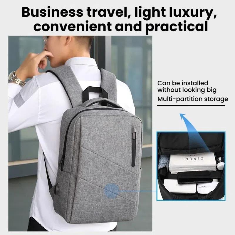 Anti Theft Usb Backpack For Business & School - Blue