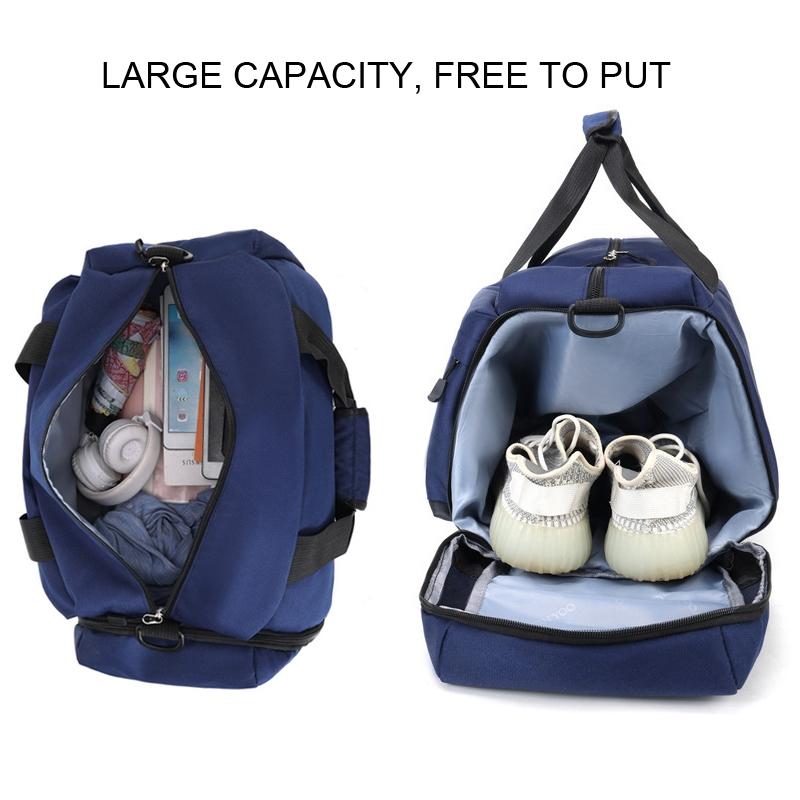 Large Capacity Waterproof Sports Bag With Dry / Wet Separation - Red