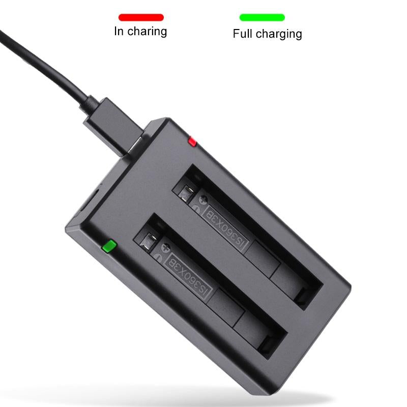 Insta360 X3 Dual Battery Charger With Indicator Light And Cable