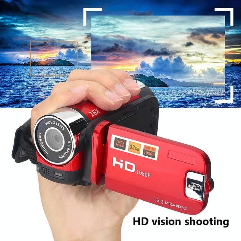 16Mp Hd Digital Camera With 16X Zoom For Home And Travel - Black