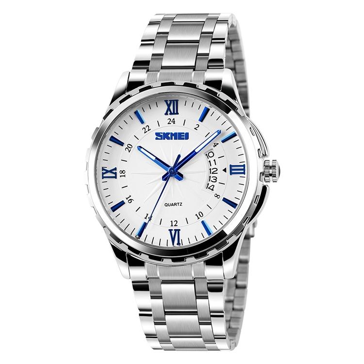 Waterproof Silver Shell Quartz Watch - Multifunctional Outdoor Fashion - Black