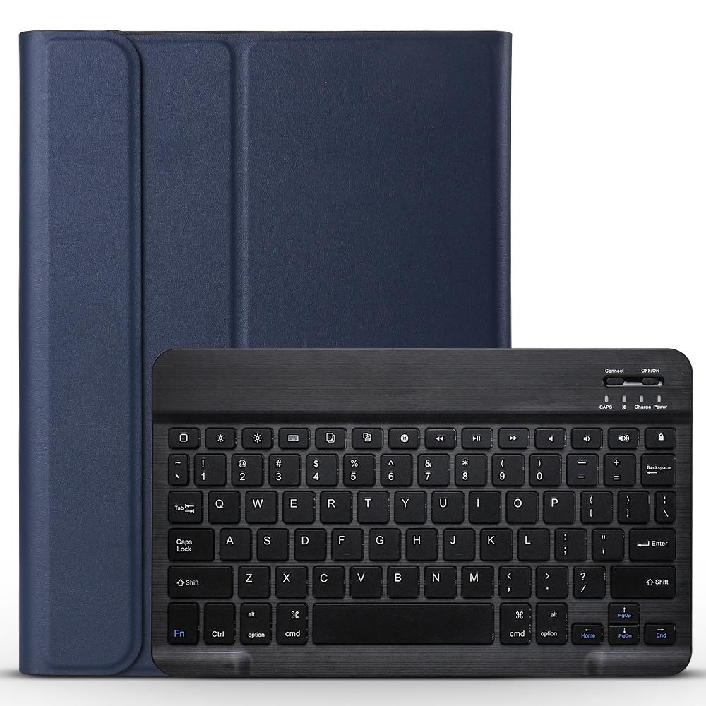 Bluetooth Keyboard & Leather Tablet Case For Ipad Pro 11 Detachable Brushed Texture Horizontal Flip Holder - Black