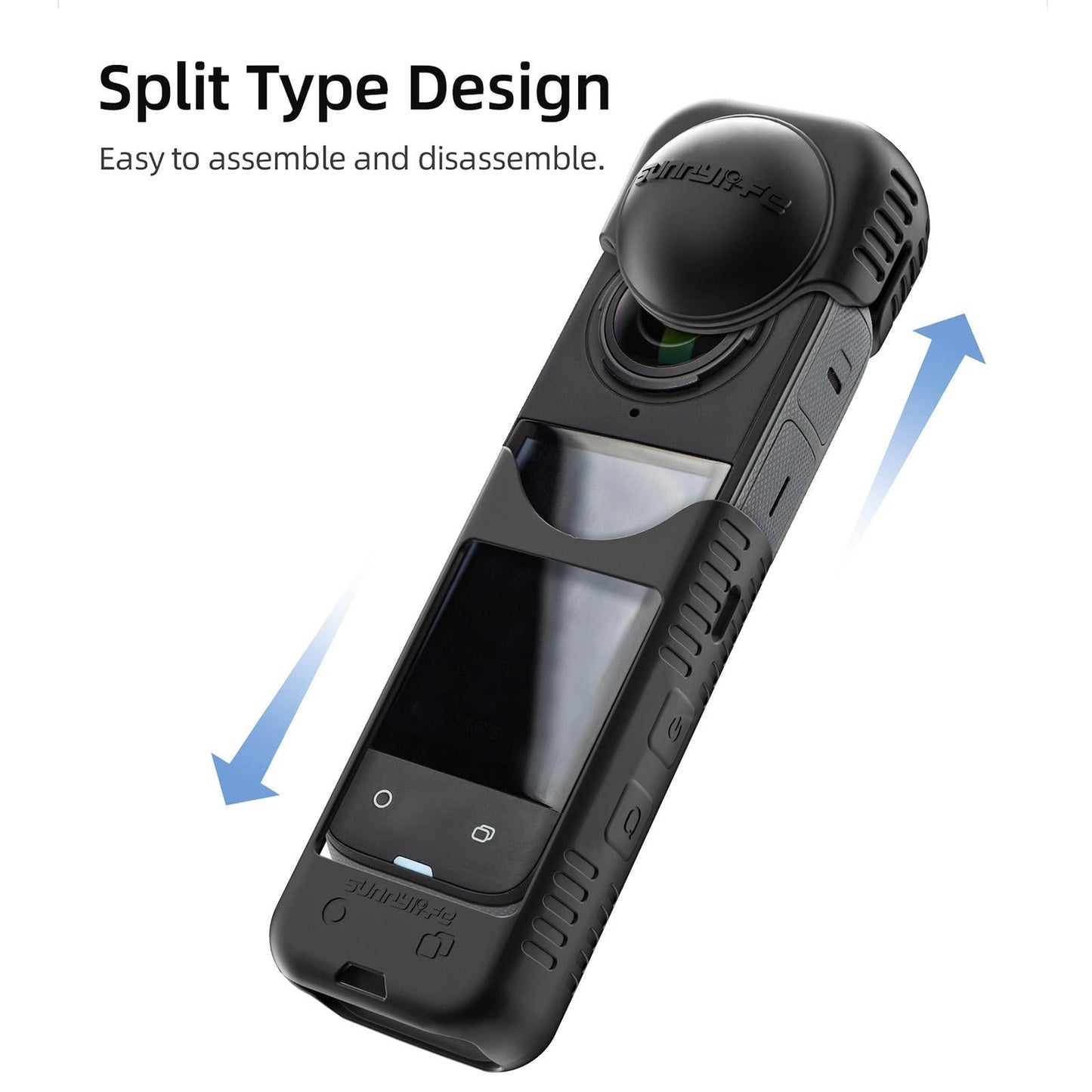 Silicone Shockproof Case And Lens Cover For Insta360 X4 By Sunnylife
