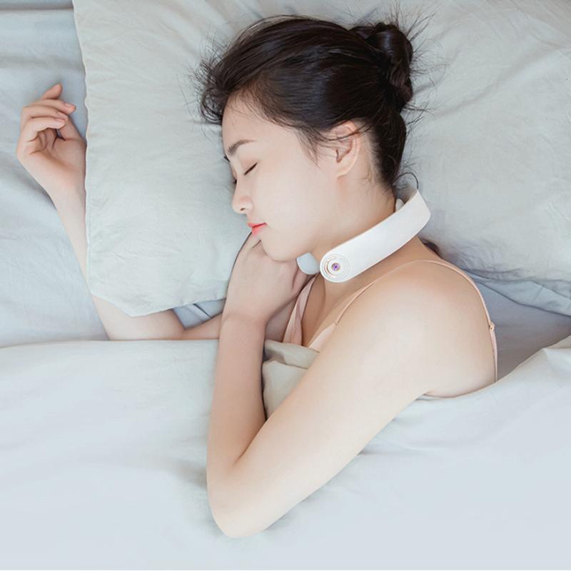 Smart Neck & Shoulder Massager Heat Therapy Multi-Function Cervical Spine Physiotherapy Pgg - Pink