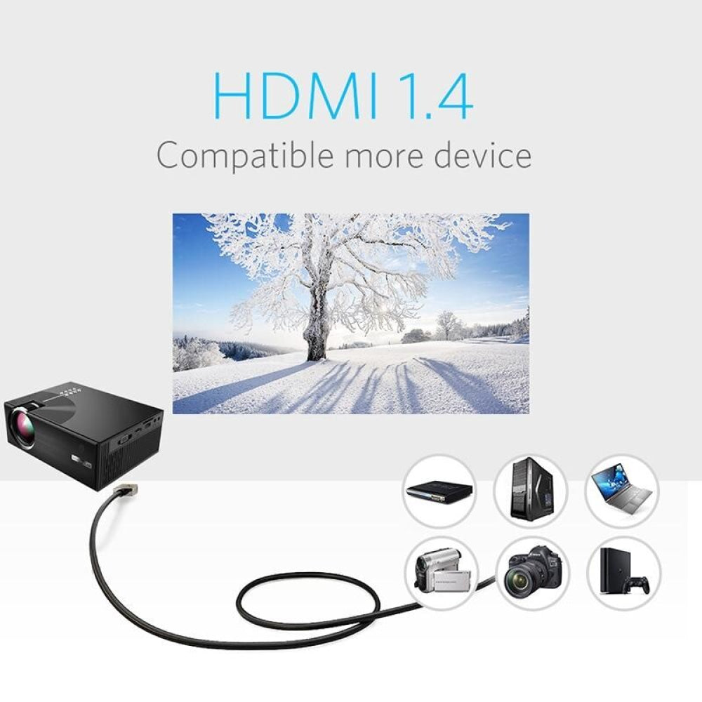 Smart Wifi Projector - 1800 Lumens 720P / 1080P Hd Hdmi / Usb / Vga / Av - Black