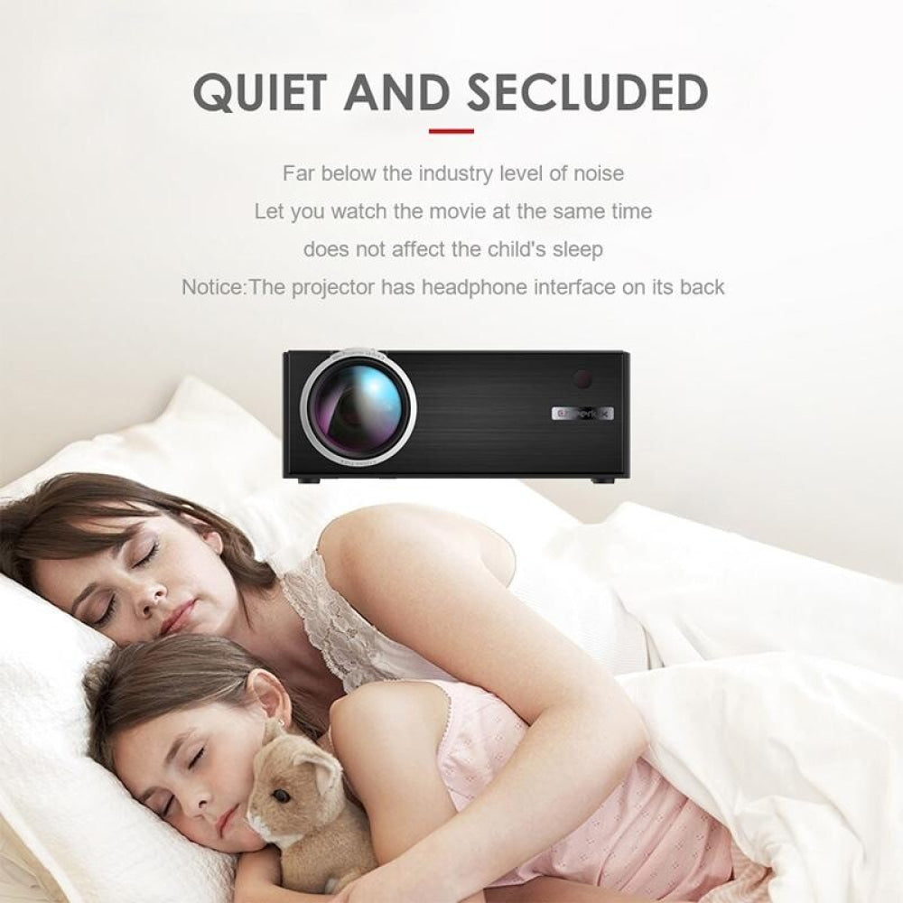 Smart Wifi Projector - 1800 Lumens 720P / 1080P Hd Hdmi / Usb / Vga / Av - Black