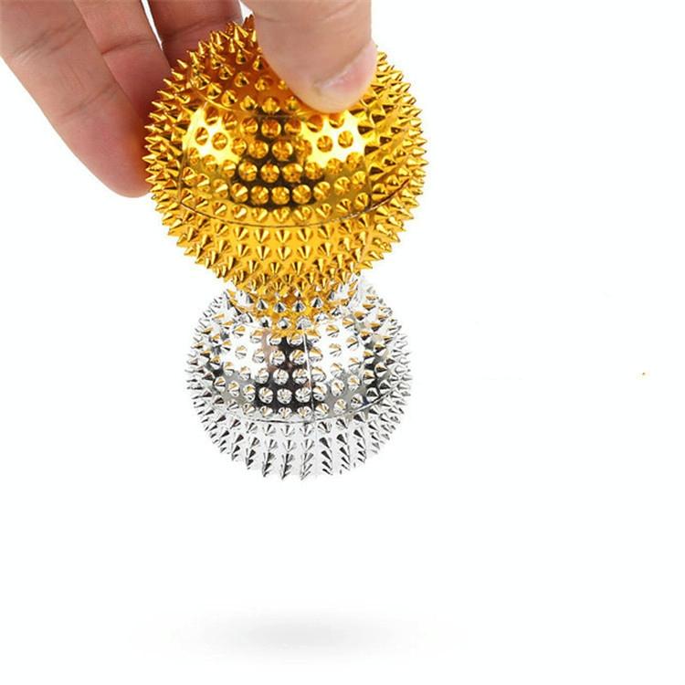 2-In-1 Magnetic Massage Ball For Muscle Relaxation 4.7Cm - Silver