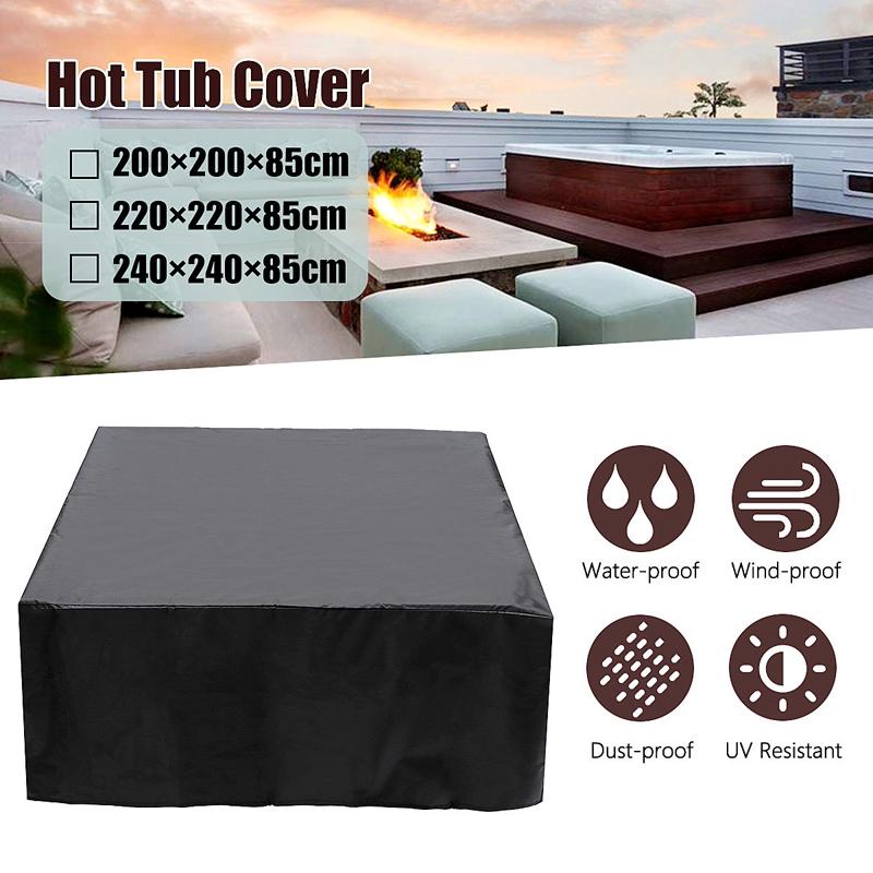 Waterproof & Dustproof Protection Cover For Bathtub Pool Table & Chair - 220X220X85Cm - Silver