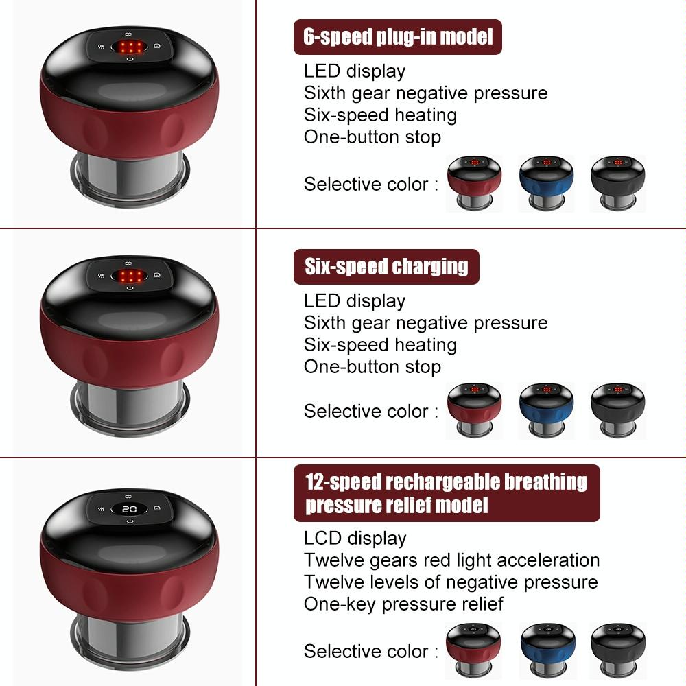 Electric Cupping Massager Compact & Effective - Black