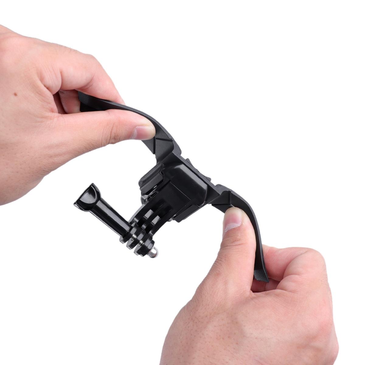 Helmet Mount With J Hook For Gopro Insta360 Dji Action Cameras