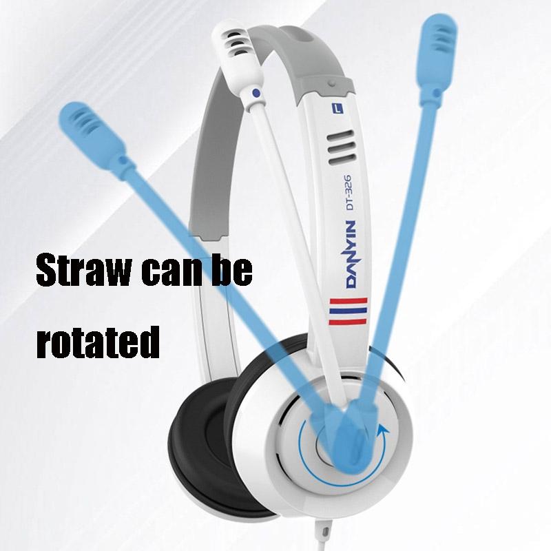 Kids' Headset With Mic 1.8M Cable Star Flag - Black