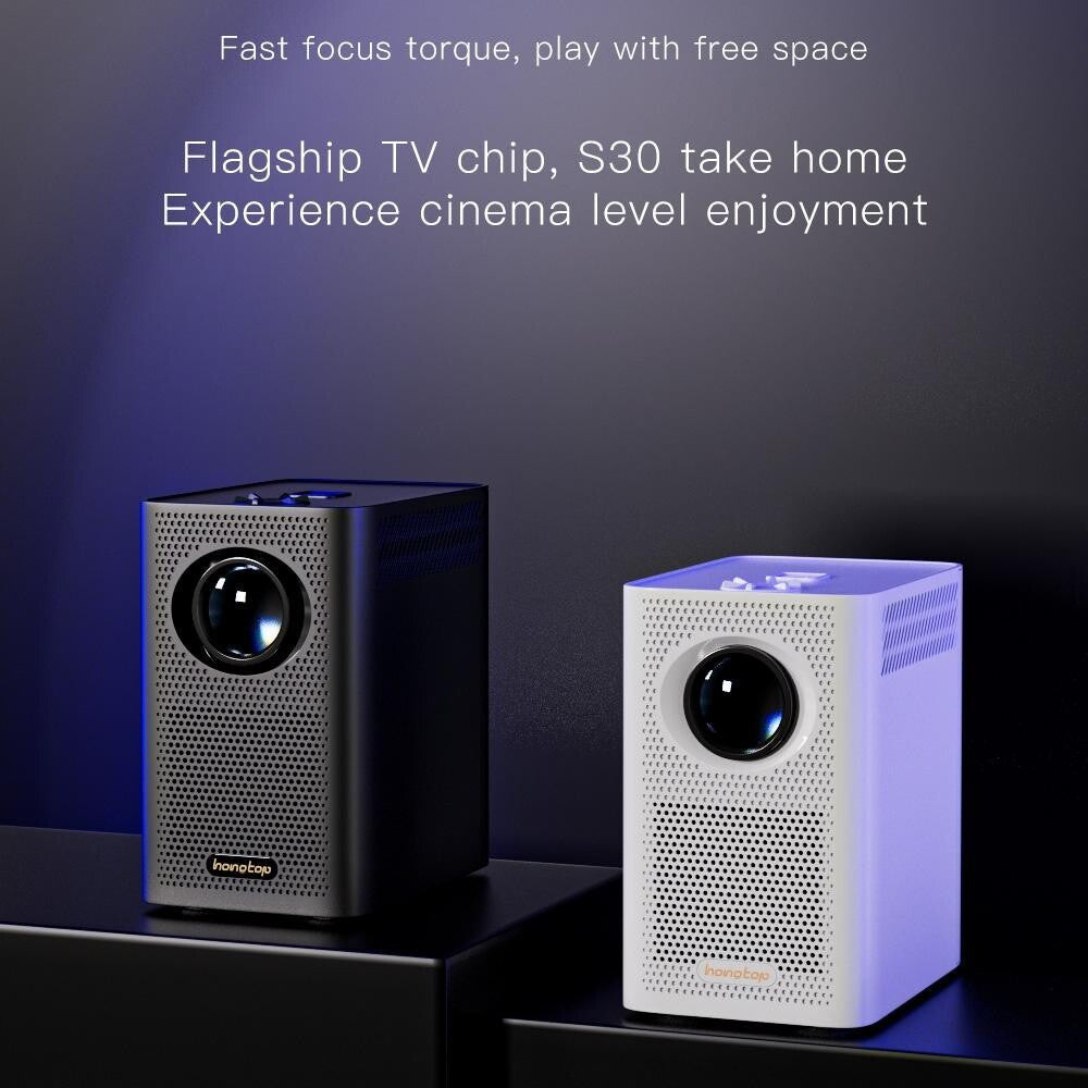 Portable Hd Wifi Projector For Android Devices - White