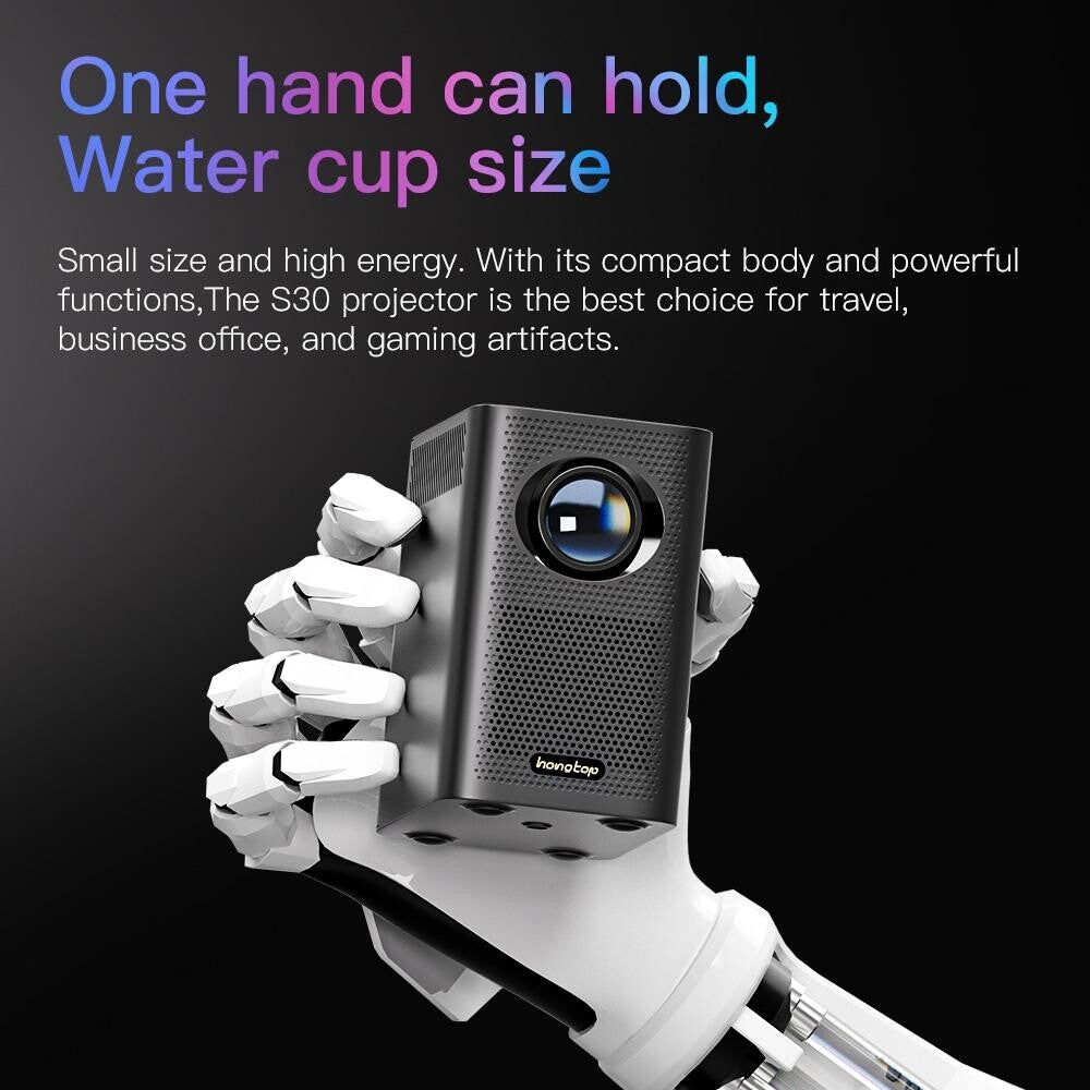 Portable Hd Wifi Projector For Android Devices - White