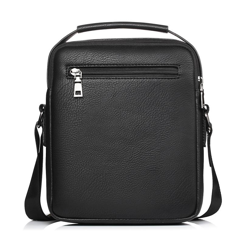 Versatile Men's Crossbody Bag For Business - Black