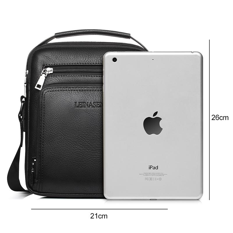 Versatile Men's Crossbody Bag For Business - Black