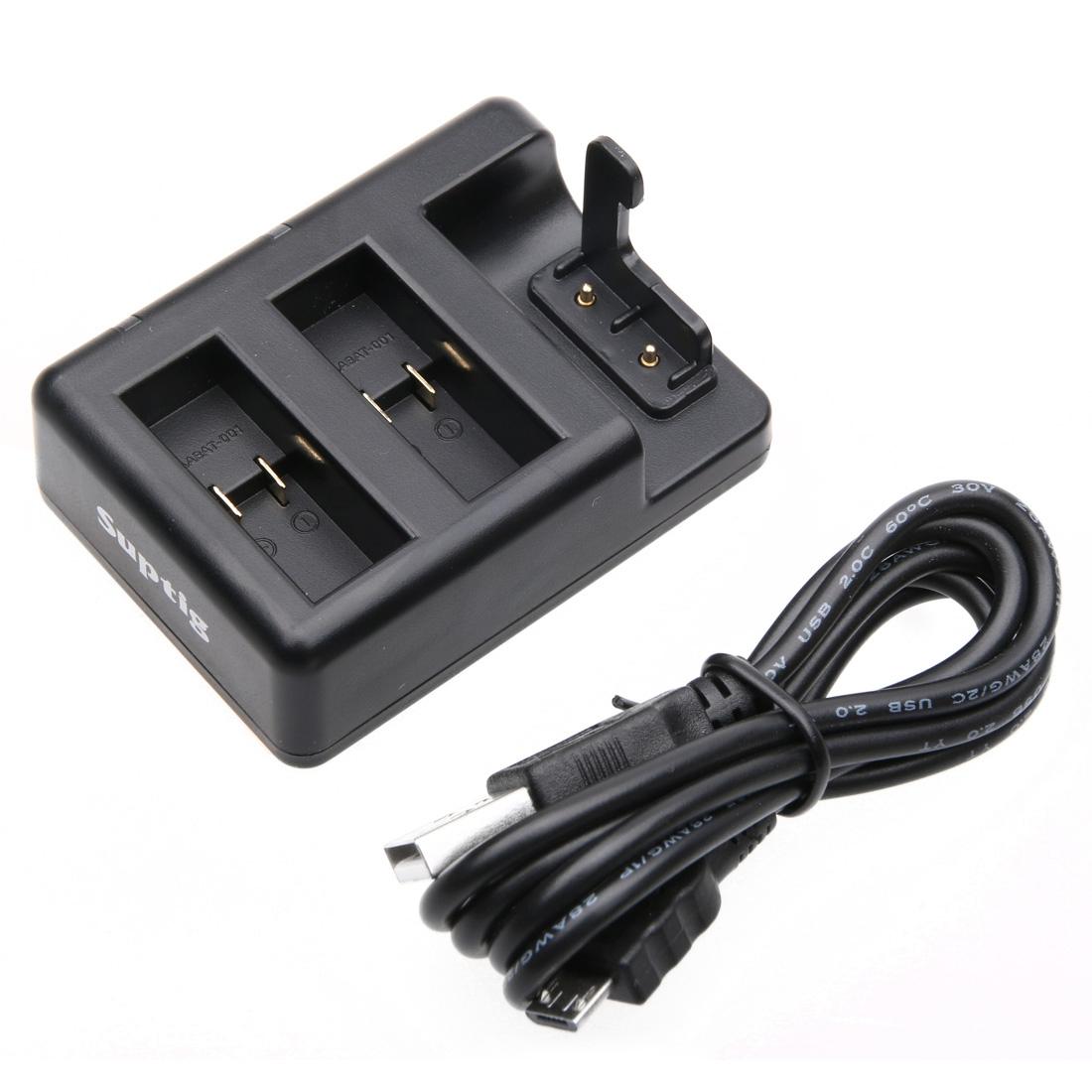 Remote Control Charger for Dual Batteries with Usb Cable for Gopro Hero7 / 6 / 5