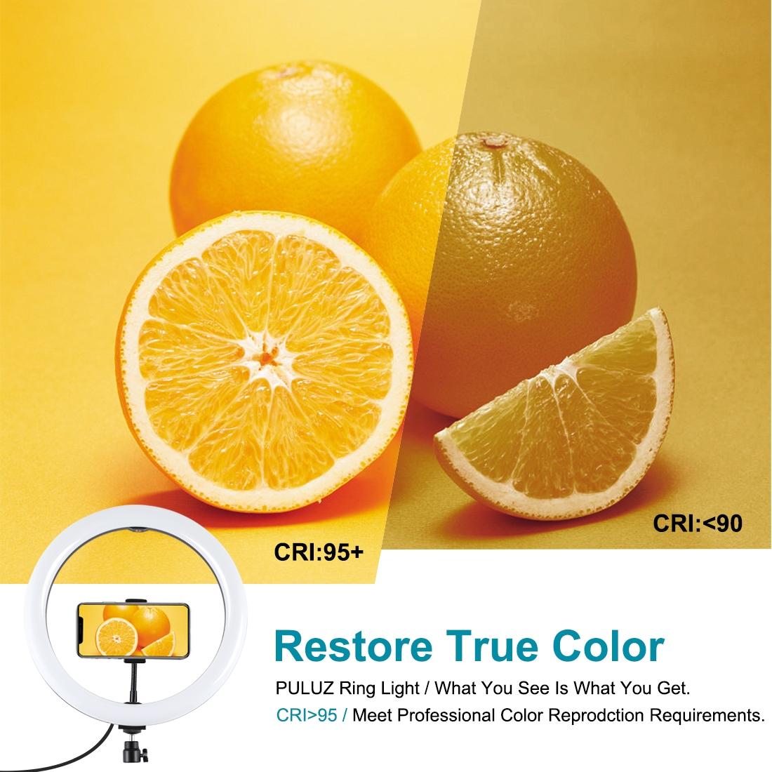 11.8 Led Ring Light With Tripod & Dual Phone Brackets - Usb 3 Modes Dual Colour Temperature - Vlogging & Live Broadcast Kit