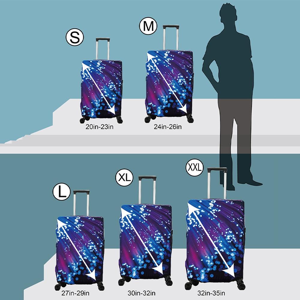 Thick Elastic Luggage Cover for Outdoor Travel - Fits 22-24 Inches - T-017 - Xxl (26-29 Inches)
