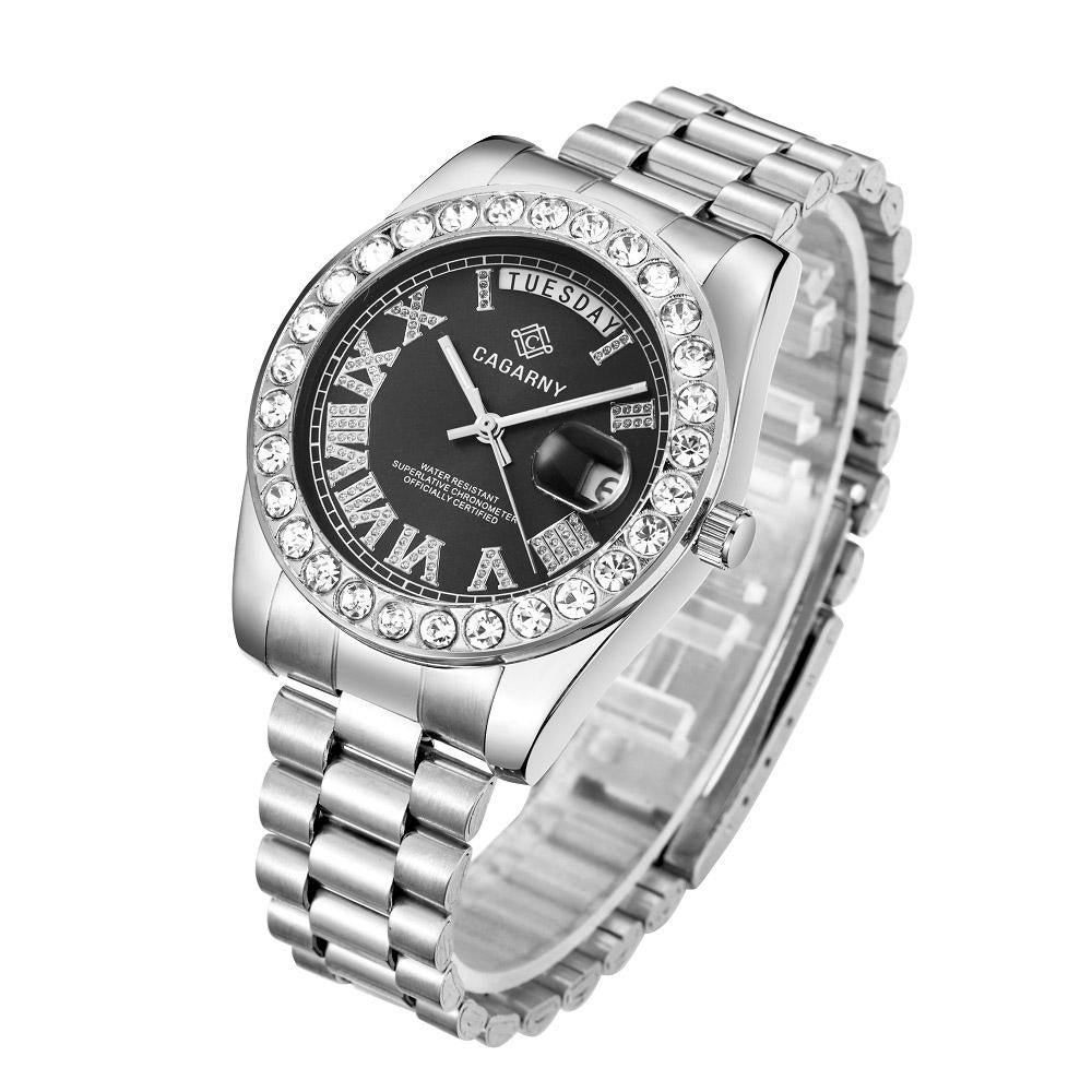 Waterproof Quartz Watch for Fashionable Life - Black
