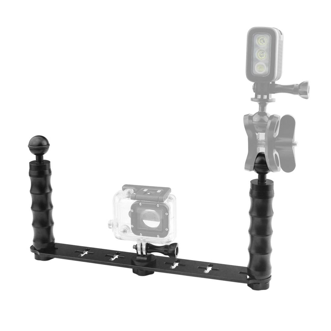 Aluminum Dual Handheld Selfie Monopod for Gopro Hero 12