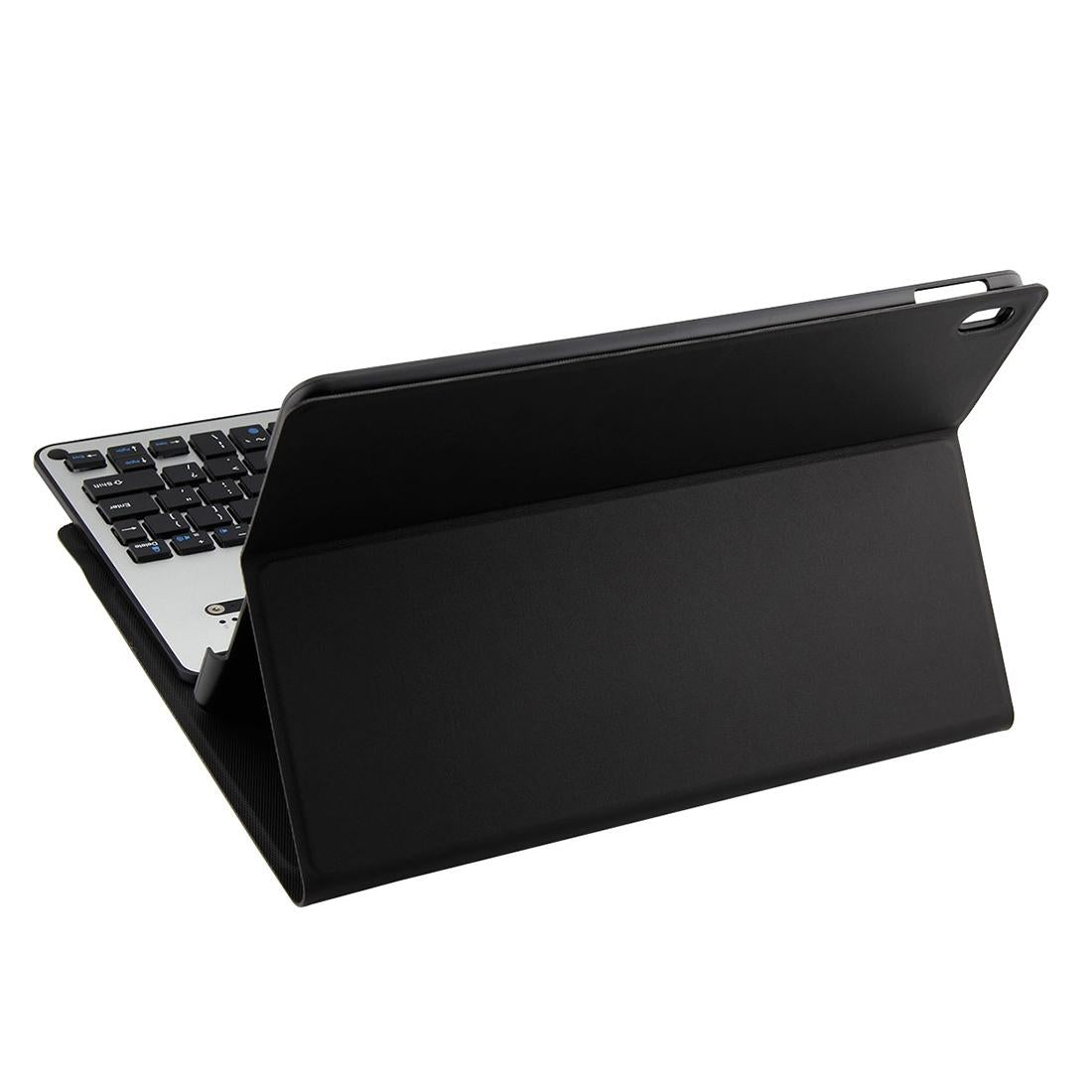 Aluminum Keyboard & Leather Tablet Case For Ipad Pro 10.5 / Air 2019 - Bluetooth Detachable Water Repellent - Black