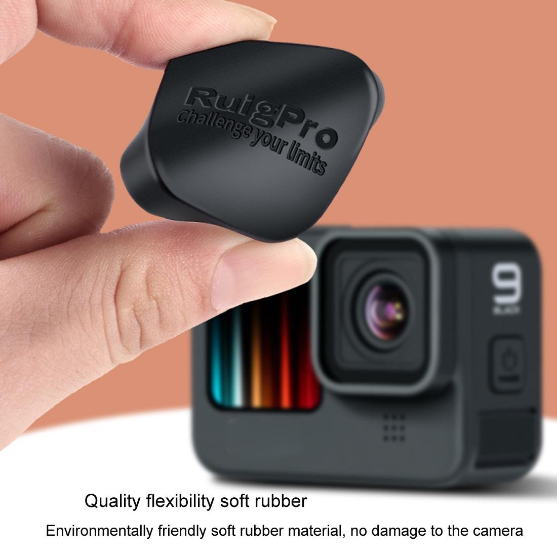 Soft Rubber Camera Lens Protective Cap for Gopro Hero10 / Hero9 - Scratch Resistant