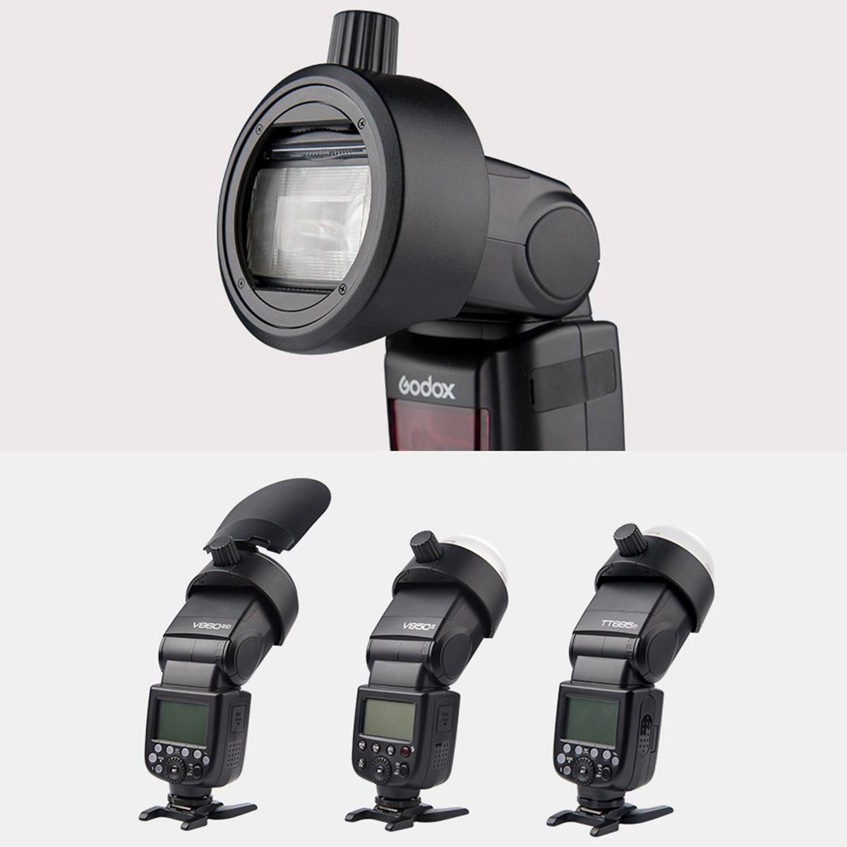 Round Flash Adapter For Tt685 / V860Ii / V350 / Tt600 - Black