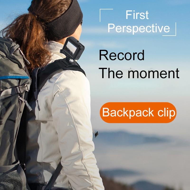 Universal Action Camera Backpack Mount - Rec Mounts Clip Clamp