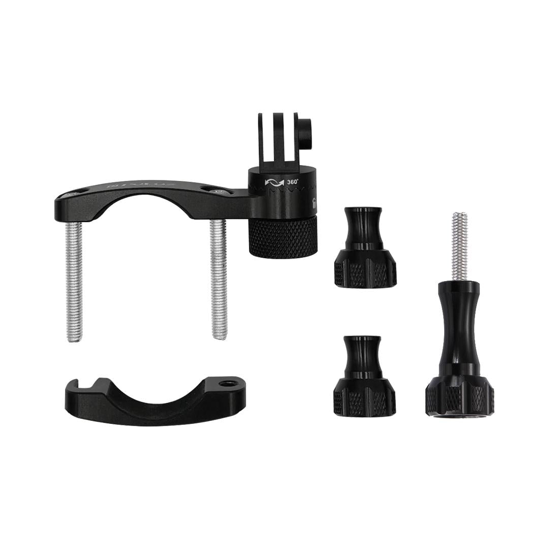 Universal Bike Handlebar Mount for Gopro Hero12 - 360 Degree Rotation