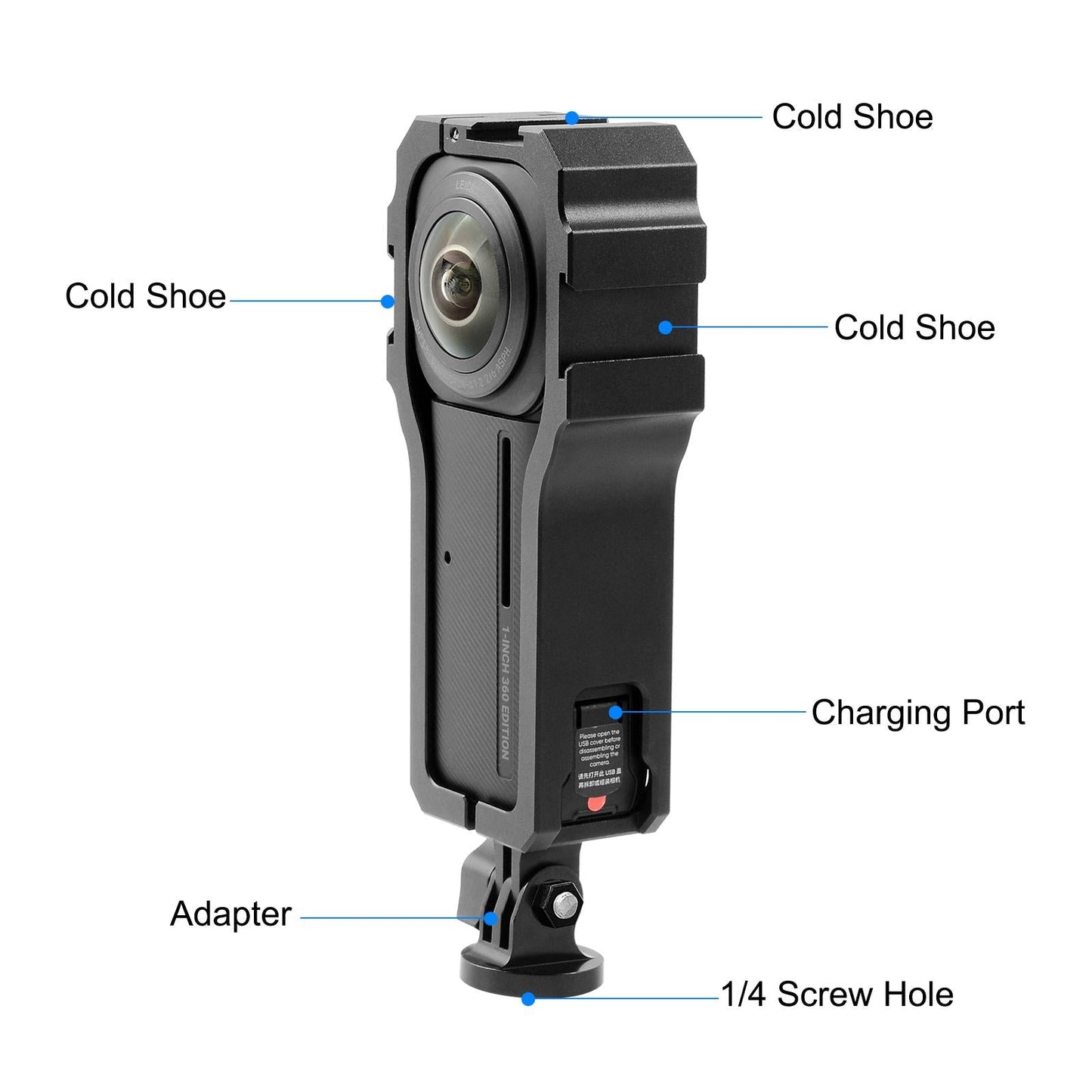 Insta360 one r 1 Rig Housing with Cold Shoe