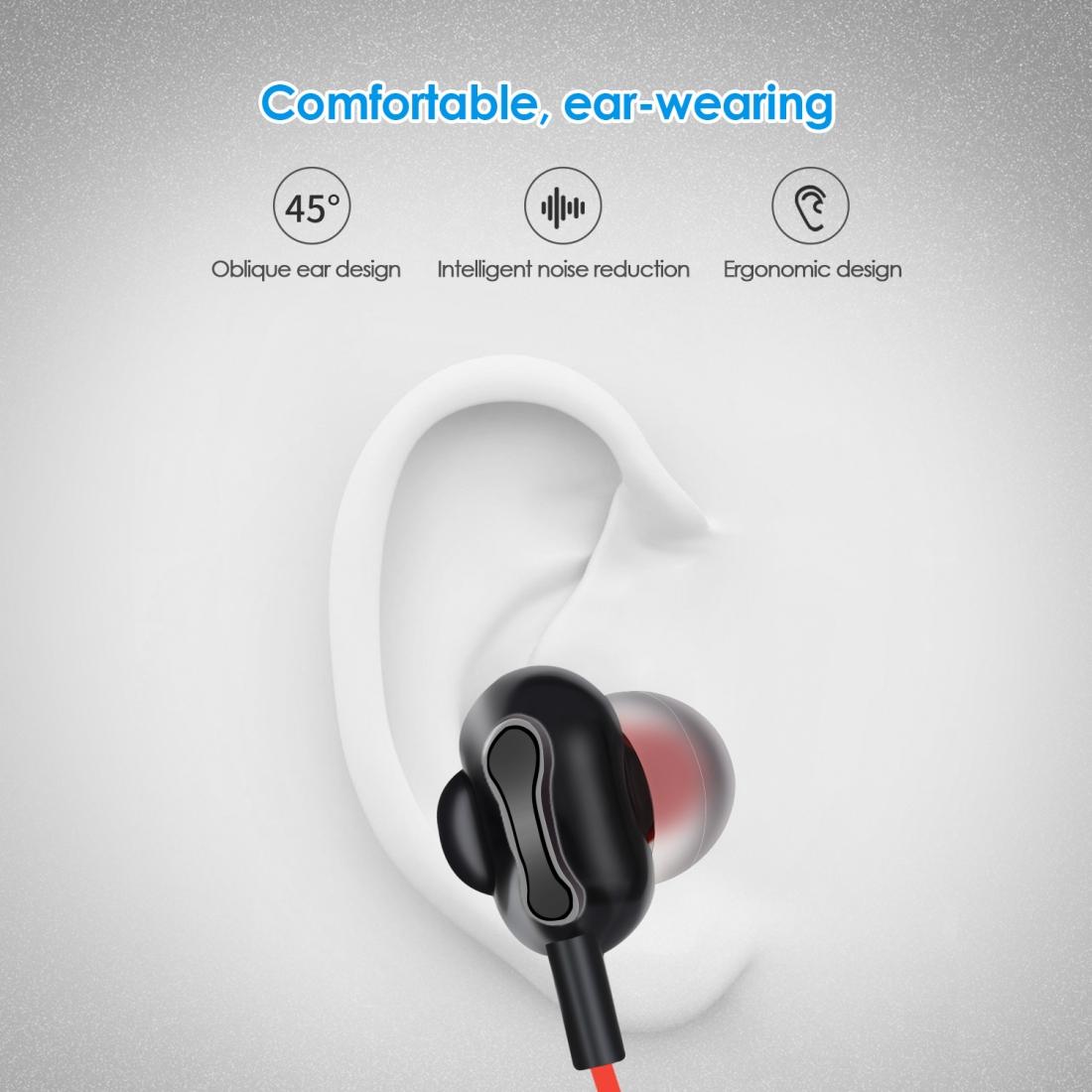 Wireless Bluetooth Earphones with High-fidelity Mic - 5.0 - Black