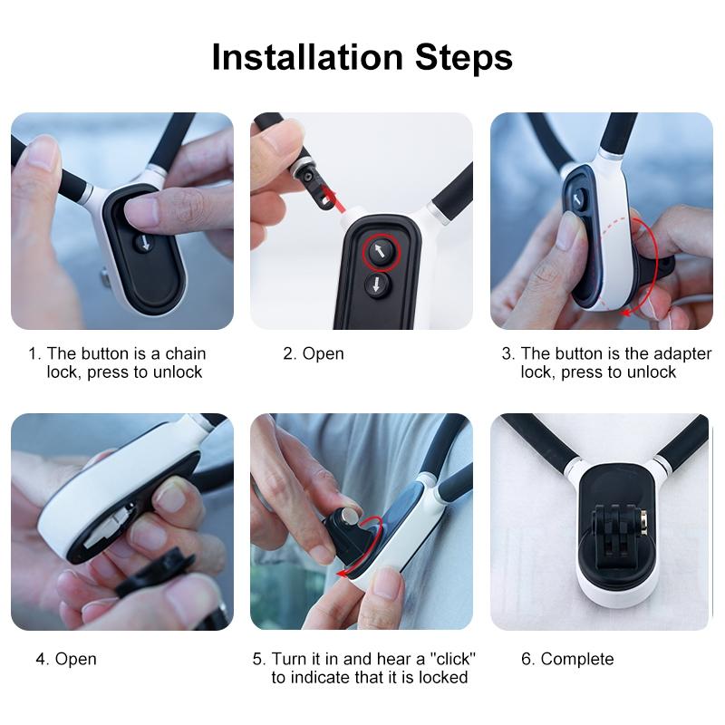 Universal Magnetic Collar Mount For Gopro And Phones