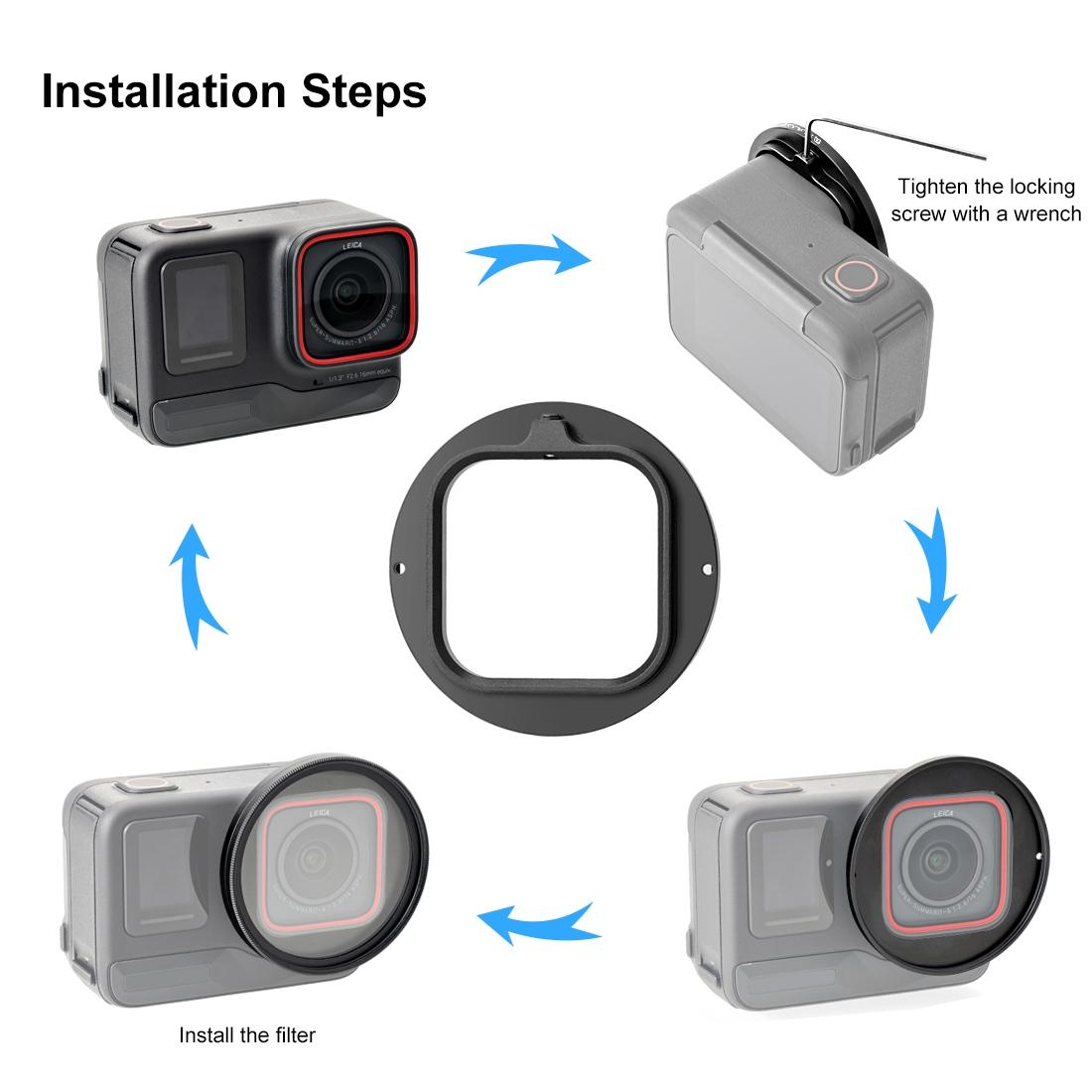 52mm Uv Lens with Cover for Insta360 Ace Pro