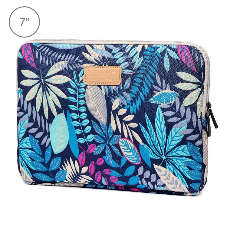 Colourful Leaves Sleeve Case Briefcase with Zipper - Black