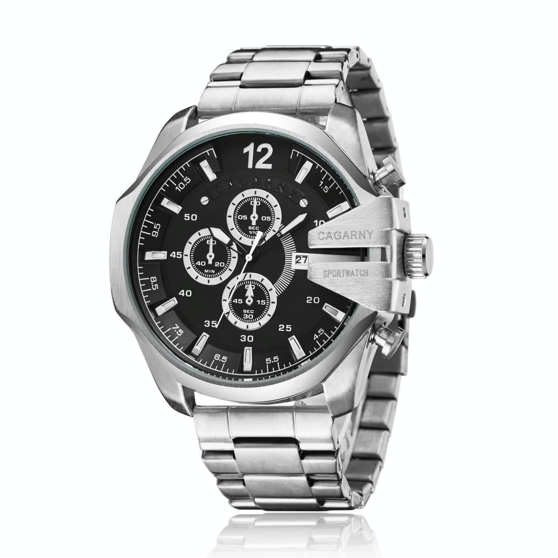 Stainless Steel Quartz Watch - Waterproof & Fashionable - Wa6838Sb