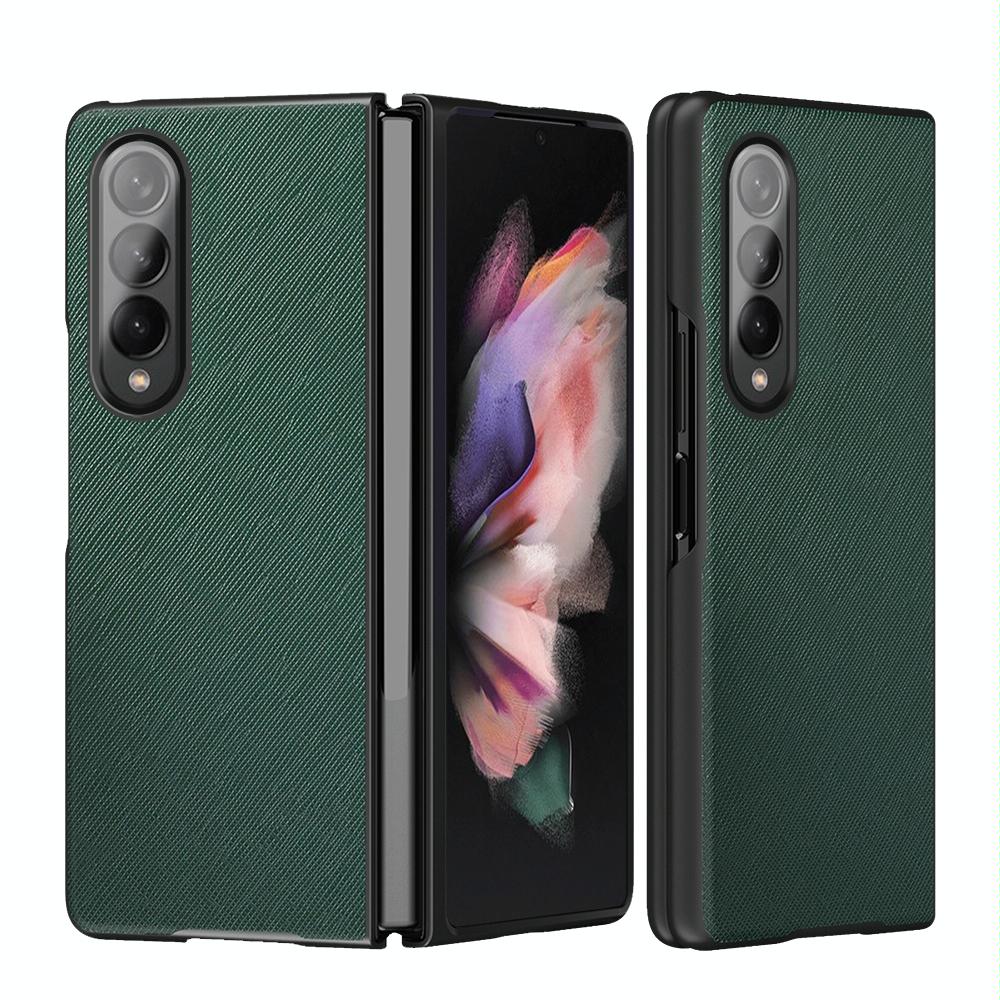 Foldable Cross Pattern Phone Case for Samsung Galaxy z Fold 4 / 5g - Foldable Design - Red