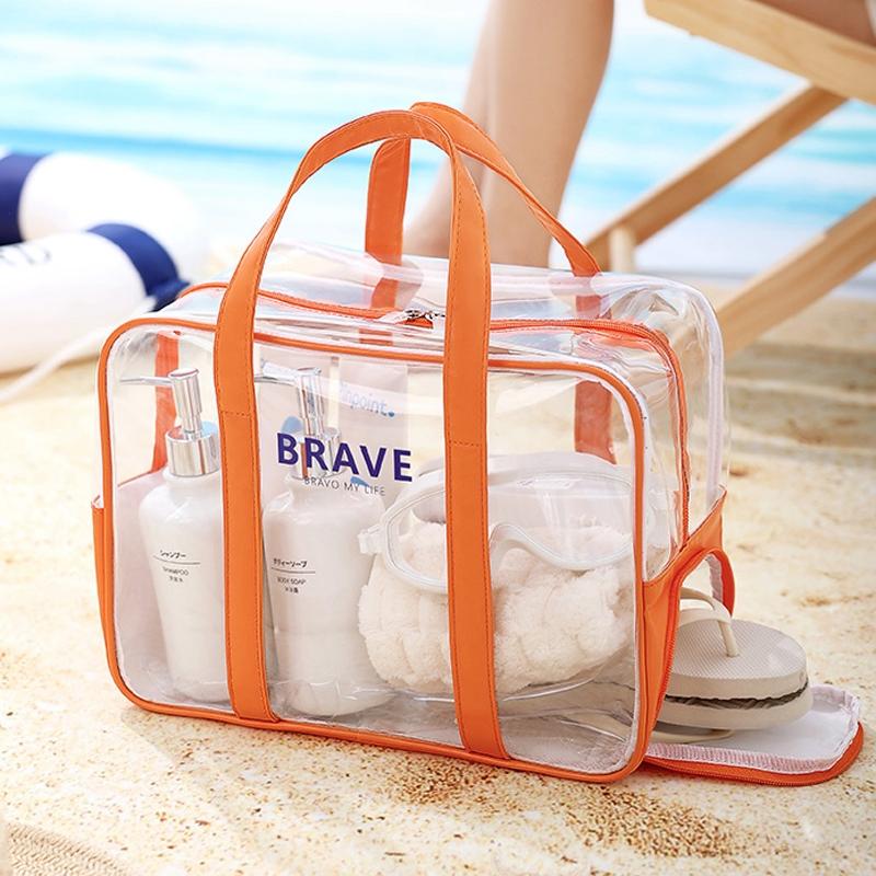 Waterproof Sports Tote For Toiletries & Makeup - Mint Green